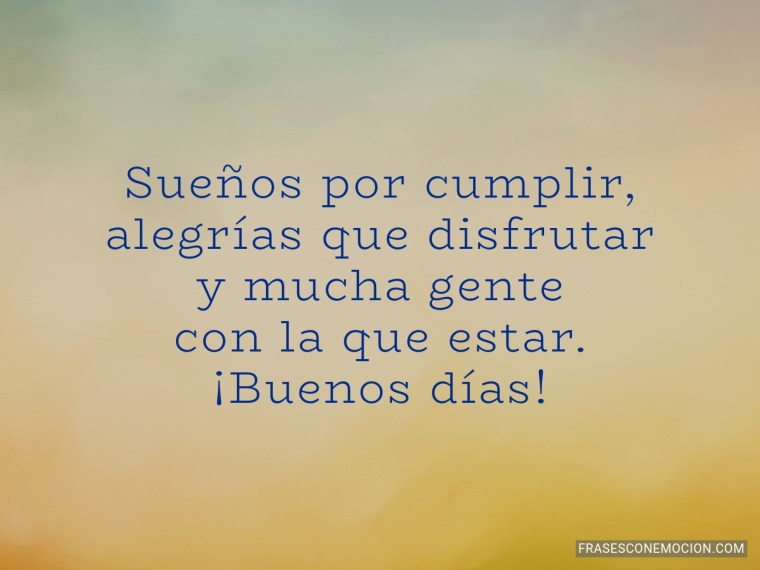 Sueños por cumplir...