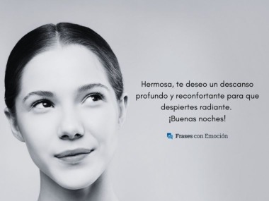 Te deseo un descanso profundo...