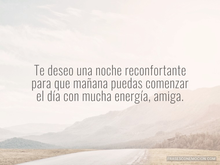 Te deseo una noche...