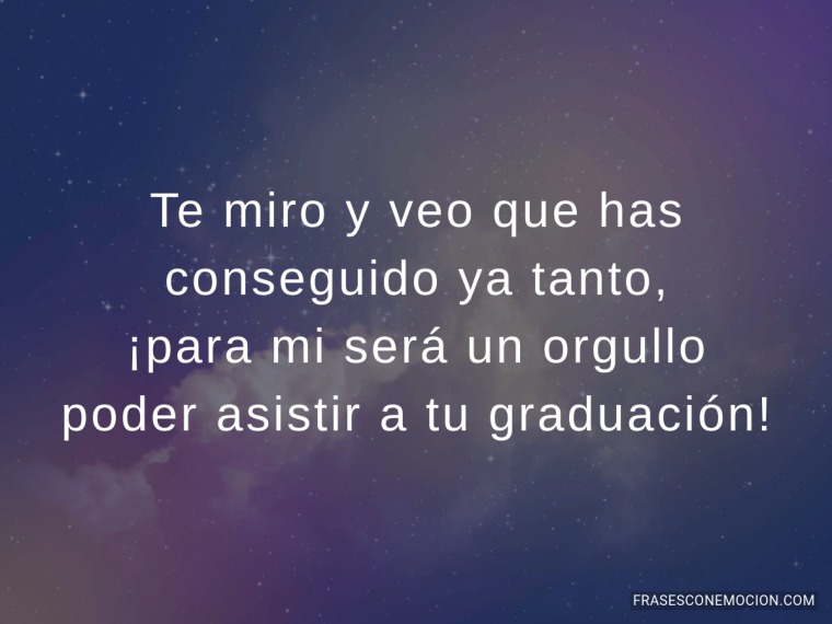 Te miro y veo que has...