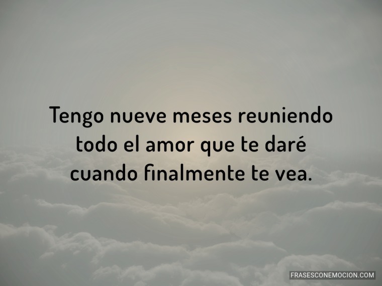 Tengo nueve meses reuniendo...