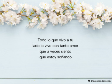 Todo lo que vivo a tu lado...