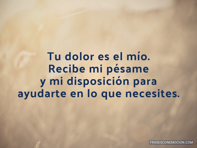 Tu dolor es el mío...