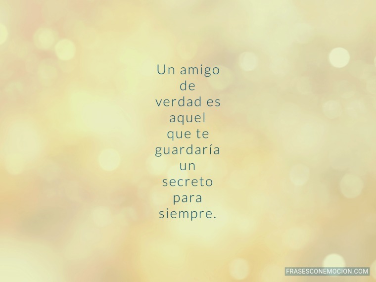 Un amigo de verdad...