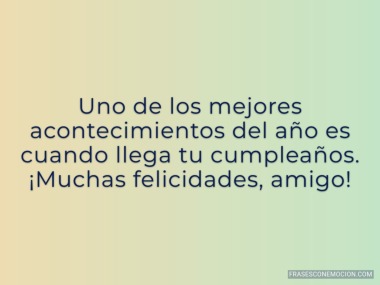 Uno de los mejores acontecimientos...