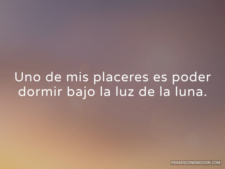 Uno de mis placeres...