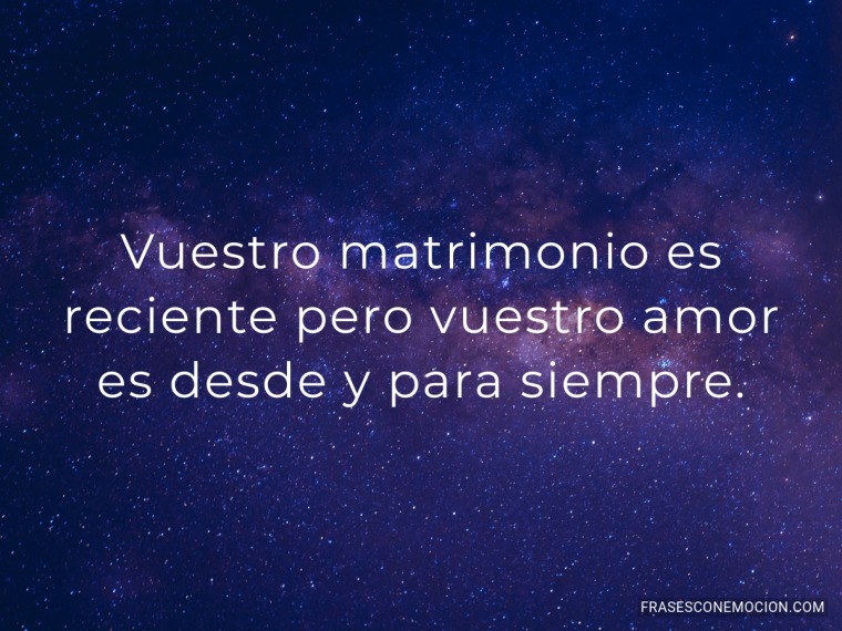 Vuestro matrimonio es...