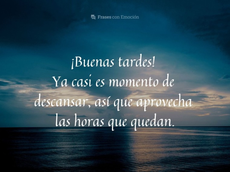 Ya casi es momento de...