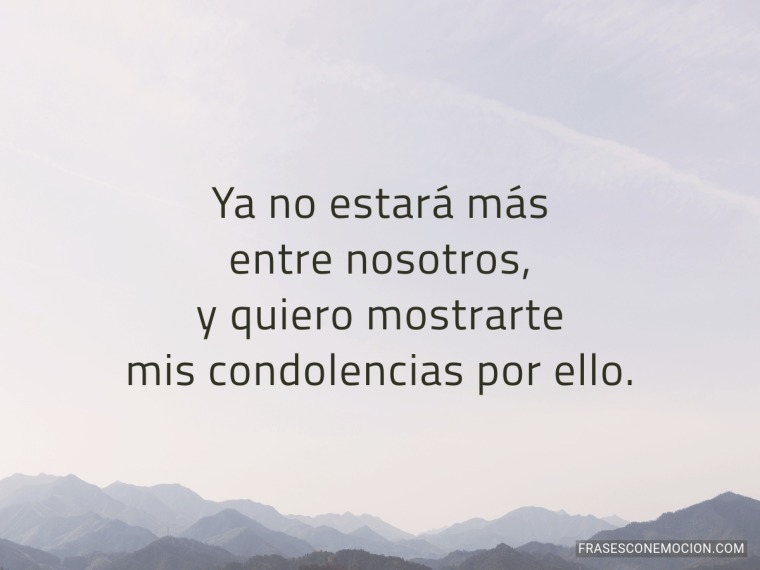 Ya no estará más...