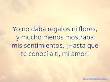 Yo no daba regalos...