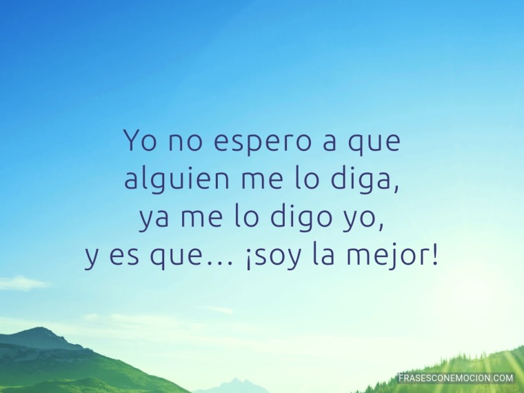 Yo no espero a que...