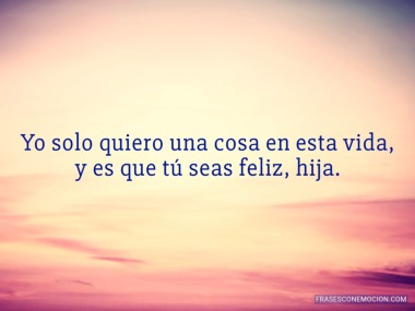 Yo solo quiero una...